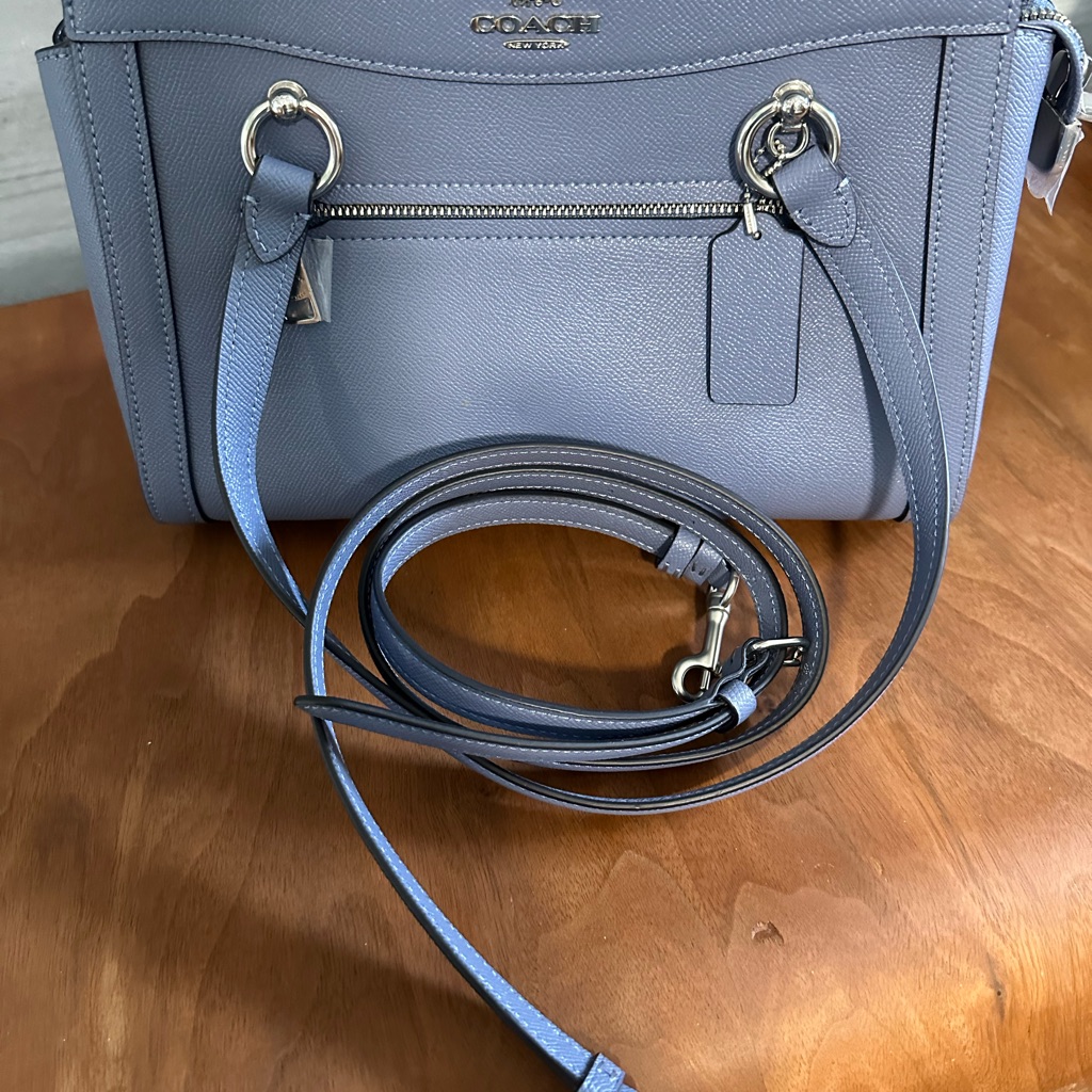 Coach Kailey Periwinkle Carryall Satchel Bag/ Crossbody